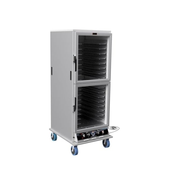 Lockwood Manufacturing Insulated Proof/Hold Cabinet, Clear Dutch Doors For 17"-23" Wide Pans CA71-PFIN-CDD-R - main